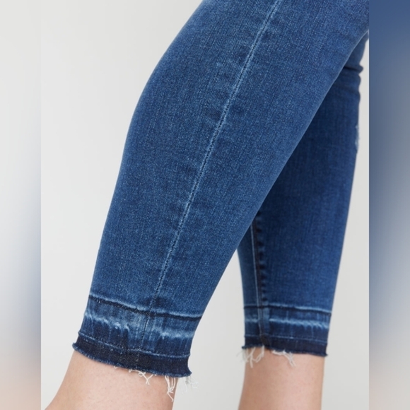 Distressed Ankle Skinny Jeans, Medium Wash $128 - Picture 9 of 15